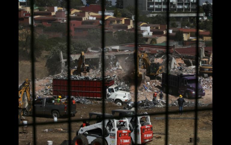 La demolición del nosocomio está casi compelta. AP / M. Ugarte