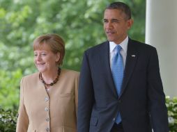 Los líderes A. Merkel y B. Obama discutirán una gama de temas como las relaciones con Rusia, la lucha antiterrorista, entre otros. AFP / ARCHIVO