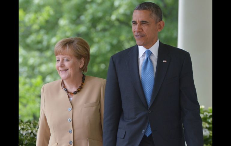 Los líderes A. Merkel y B. Obama discutirán una gama de temas como las relaciones con Rusia, la lucha antiterrorista, entre otros. AFP / ARCHIVO