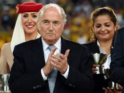 Joseph Blatter busca su quinto mandato en el máximo organismo del futbol. AFP / ARCHIVO