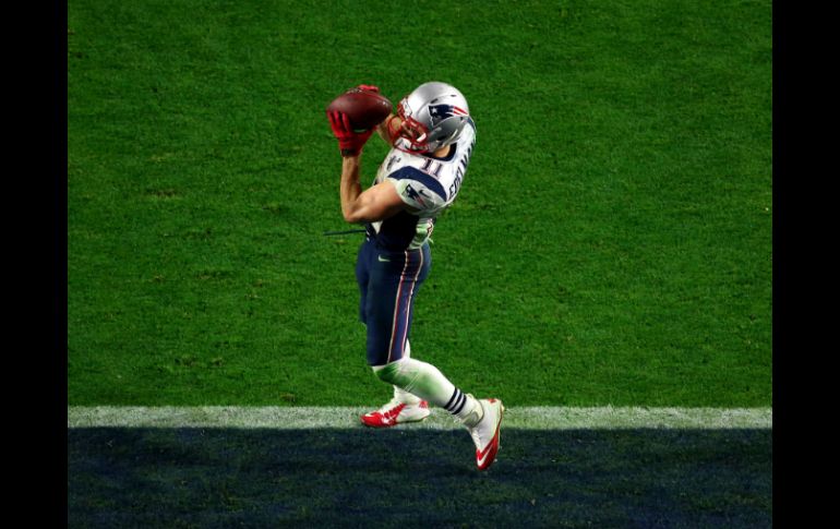 Edelman atrapó un pase de 21 yardas cuando faltaban poco menos de 11 minutos para el término del partido. AFP / ARCHIVO