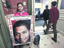 JUSTICIA DESDE SUIZA. Hilda Legideño, madre de Jorge Antonio Tizapa Legideño, uno de los 43 estudiantes desaparecidos en Iguala. EFE /