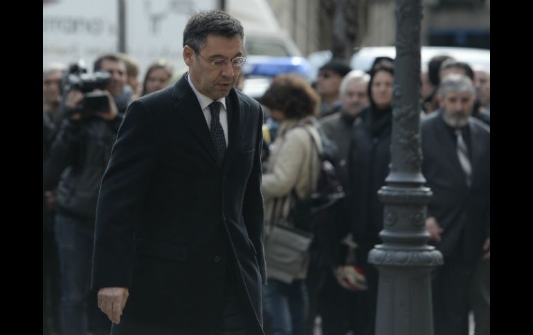 Bartomeu es acusado de delito fiscal en 2014 por 2.8 millones de euros. AFP / ARCHIVO