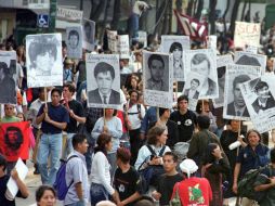 Cada año se realizan manifestaciones para recordar a quienes murieron durante el movimiento. NTX / ARCHIVO