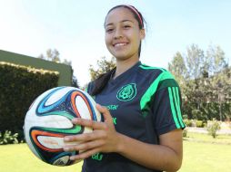 Vamos a buscar ganarlos, a dar lo mejor de nosotras y que se dé lo mejor que se pueda, señaló la seleccionada Greta Espinoza Casas. NTX / J. Pazos