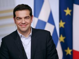 Grecia 'no es una amenaza para Europa', dice Tsipras durante la gira europea. EFE / Y. Valat