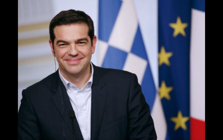 Grecia 'no es una amenaza para Europa', dice Tsipras durante la gira europea. EFE / Y. Valat