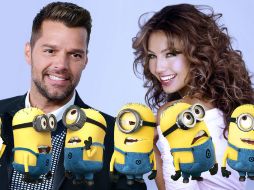 Thalía y Ricky Martín darán vida a Scarlet Overkill y Herb Overkill en 'Los Minions'. ESPECIAL / thaliaesmivida.com