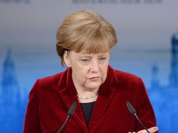 La canciller alemana, Angela Merkel, durante su participación en la Conferencia de Seguridad de Múnich. EFE / A. Gebert