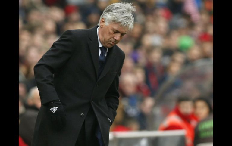 ''No hemos tenido nada hoy'', sentencia Carlo Ancelotti, técnico del Real Madrid. EFE / J. Lizón