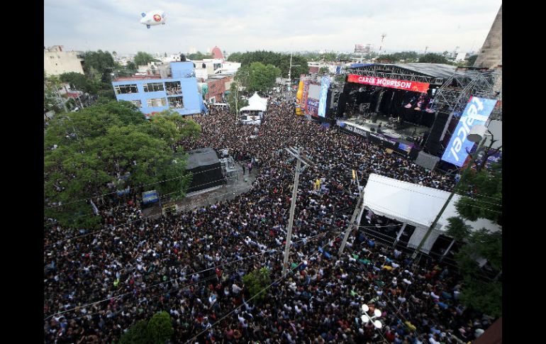 Festival 212. Este evento, año con año, congrega a miles de personas en Paseo Chapultepec, donde se celebra una gran fiesta musical. EL INFORMADOR / J. Mendoza