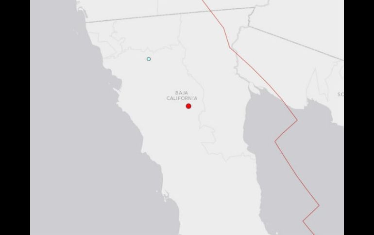 El movimiento telúrico fue a una profundidad de 10 kilómetros. ESPECIAL / earthquake.usgs.gov/