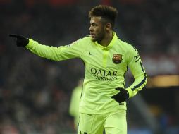 El brasileño Neymar se someterá este martes al control. AFP / ARCHIVO