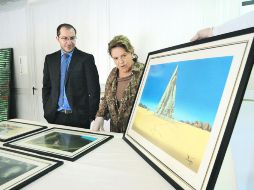 De museo. Algunas de las obras de arte que la Policía brasileña confiscó, entre ellas cinco grabados del español Salvador Dalí. EFE /