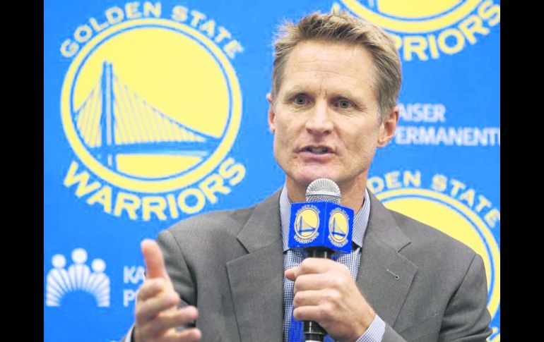 Kerr tomó el mando de los Warriors de Golden State en la presente campaña,y los ha llevado a una marca de 41 ganados por nueve perdidos AFP /