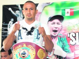 La primera. 'Siri' Salido expondrá por primera vez su corona superpluma de la Asociación Mundial de Boxeo. MEXSPORT /