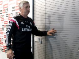 Carlo Ancelotti no quiso hablar de la fiesta de Ronaldo y se enfocó a lo futbolístico. EFE / C. Moya