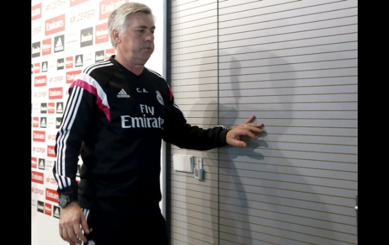 Carlo Ancelotti no quiso hablar de la fiesta de Ronaldo y se enfocó a lo futbolístico. EFE / C. Moya