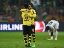 La recuperación en la tabla del Borussia Dortmund coincide con la vuelta del contención Ilkay Gündogan (6). AFP / P. Stollarz