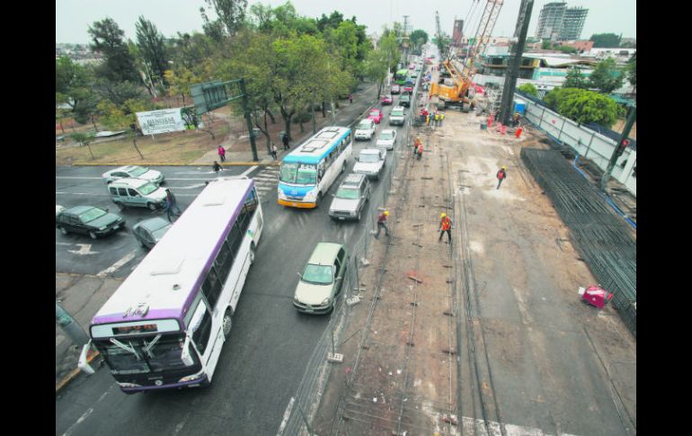 La Línea 3 significará un alivio para el transporte público de la ciudad, pero su construcción requiere de la paciencia de la población EL INFORMADOR / A. García