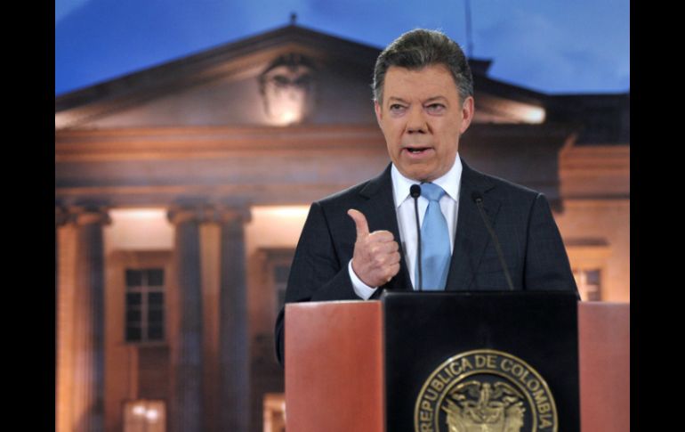 'El objetivo es hacer ese aporte a la humanidad en la cumbre del cambio climático', explicó el mandatario colombiano Juan Manuel Santos NTX / ARCHIVO