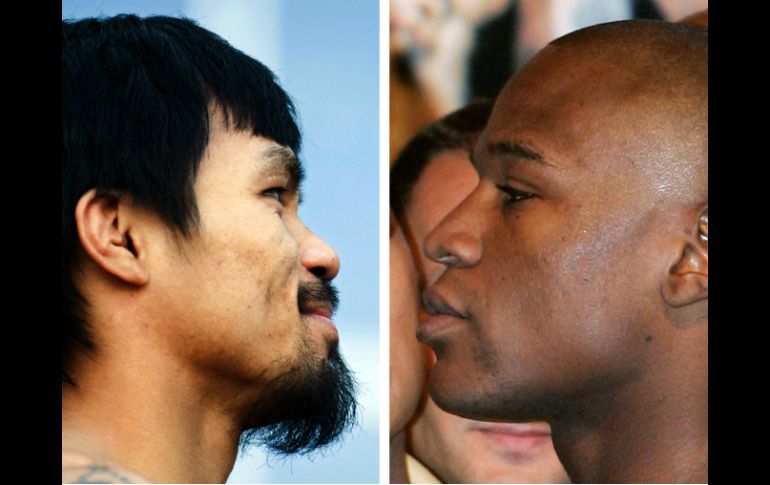 Floyd está invicto en 47 combates; Manny tiene sólo cinco derrotas. AFP / ESPECIAL