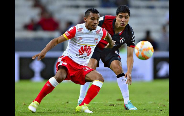 Atlas se cansó de llegar al área del Santa Fe pero no pudo encontrar el gol. MEXSPORT / A. Macías