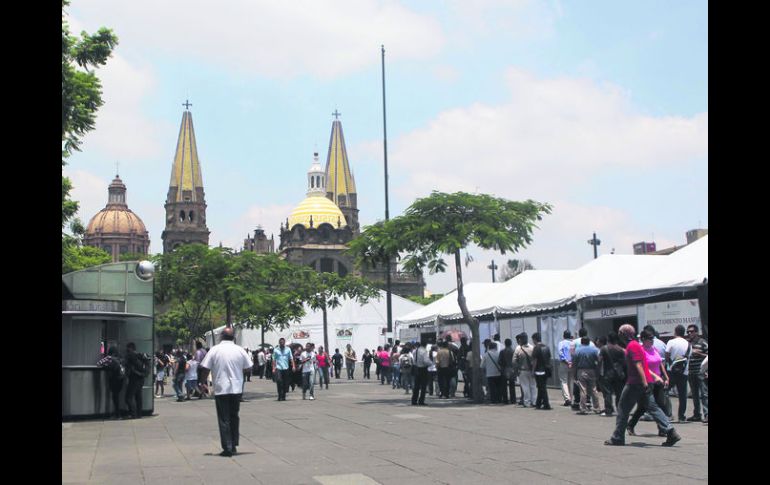 Ejemplo. La Plaza de la Liberación es la que tiene una actividad continua de eventos de todo tipo. EL INFORMADOR /