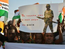 Níger se ha solidarizado con su vecino Nigeria, en una serie de marchas contra el Boko Haram. AFP / B. Hama