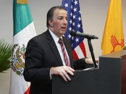 Esta visita que hizo Meade a Dinamarca forma parte de la gira que realiza por países nórdicos. NTX / ARCHIVO