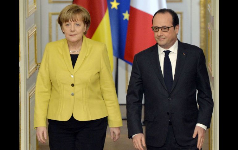 La reunión tuvo lugar en el Palacio del Elíseo, en París. AFP / M. Medina