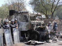 Quedan por acreditar los daños a propiedad por los cinco vehículos dañados durante el conflicto. NTX / ARCHIVO