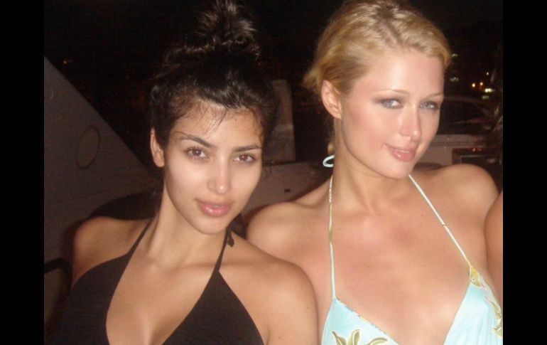 La socialité y Paris Hilton durante un viaje a Ibiza en el 2006. TWITTER / @KimKardashian