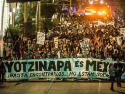 Paralelo a la marcha en el DF, en otros estados se realizarán manifestaciones en solidaridad con los normalistas. EL INFORMADOR / ARCHIVO