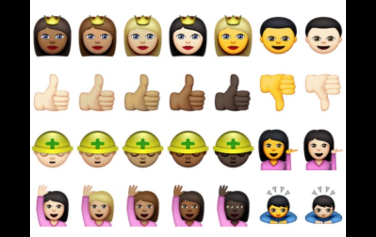 Apple busca la mayor diversidad racial en el lenguaje emoji de sus dispositivos y computadoras. ESPECIAL / iclarified.com