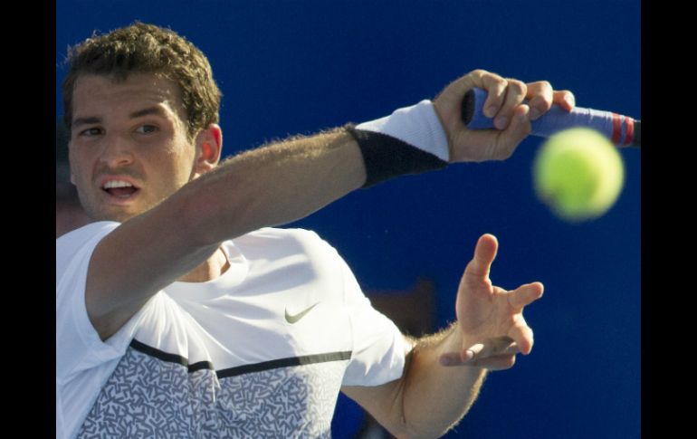 Grigor Dimitrov tuvo un complicado inicio del partido. AFP / P. Pardo