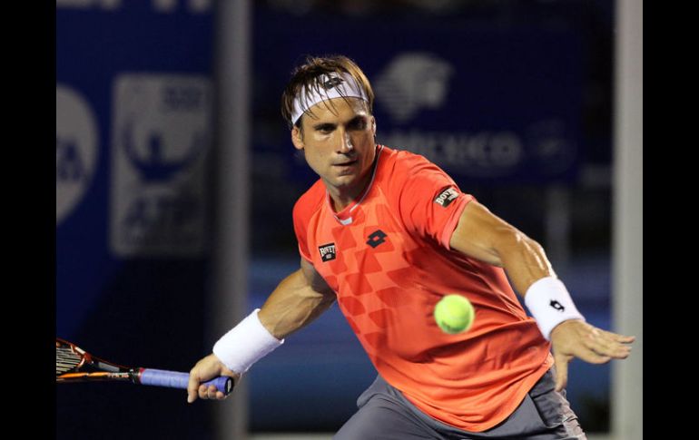 David Ferrer llegó a Acapulco luego de obtener, el pasado domingo, el título del Abierto de Río. NTX / J. Pazos