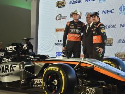 El equipo del mexicano Sergio Pérez y el alemán Nico Hulkenberg por fin muestra su creación. AFP / ARCHIVO