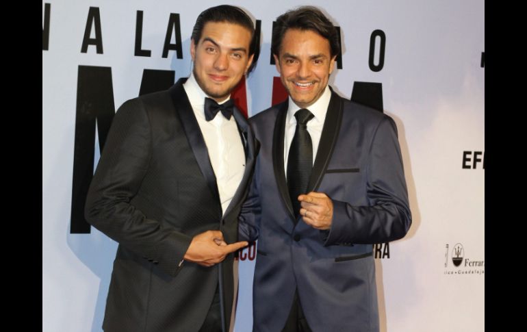 Derbez asiste a la premier del filme 'A la mala', protagonizado por su hija Aislinn. NTX / P. Sánchez