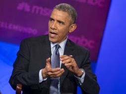 Obama dio al grupo de activistas un informe actualizado sobre las acciones de su gobierno. AP / E. Vucci