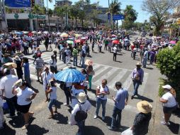 En la manifestación sobre la avenida Costera Miguel Alemán no se registraron accidentes. NTX / J. Pazos