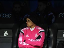 El ''Chicharito'' tampoco ha logrado al menos ser uno de los cambios recurrentes para Carlo Ancelotti. MEXSPORT / ARCHIVO