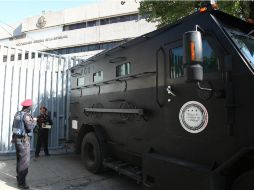 ''La Tuta'' se encentra en el centro de mando de la PF en Iztapalapa; se considera que con ello se blinda la custodia del capo. EFE / A. Cruz