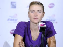 La tenista María Sharapova podría dejar la compatencia debido a problemas estomacales. NTX / J.Pazos