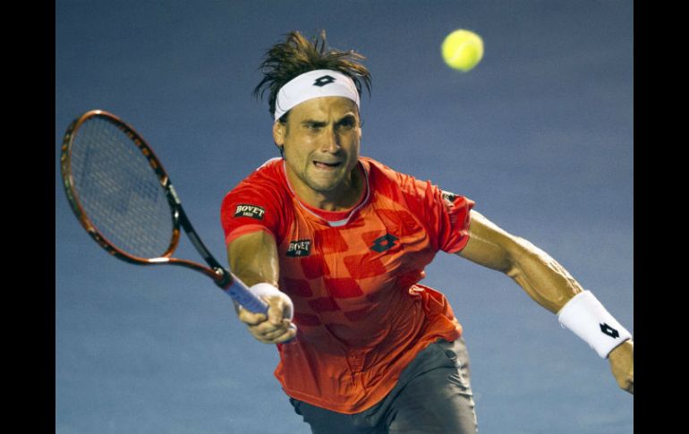 David Ferrer avanzó a su quinta final mexicana al imponerse a Ryan Harrison por parciales de 4-6, 6-0 y 6-0. AFP / P. Pardo