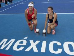 Las campeonas obtuvieron 12,300 dólares y 280 puntos en la clasificación de dobles. MEXSPORT / O. Martínez