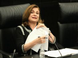 La senadora con licencia rechaza los señalamientos de que representará los intereses de Televisa. SUN / L. Godínez