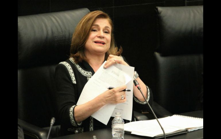 La senadora con licencia rechaza los señalamientos de que representará los intereses de Televisa. SUN / L. Godínez