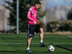 James Rodríguez entrenó por separado como parte de su proceso de recuperación. TWITTER / @RealMadrid