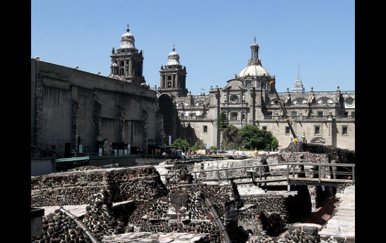 El lugar del descubrimiento se ubica aproximadamente a veinte metros del Templo Mayor, en la zona peatonal de la calle de Argentina. EL INFORMADOR / ARCHIVO